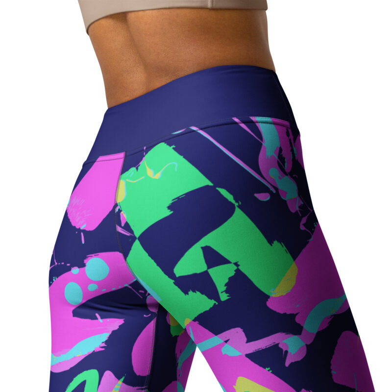 Neon Noise Yoga Leggings - Image 3