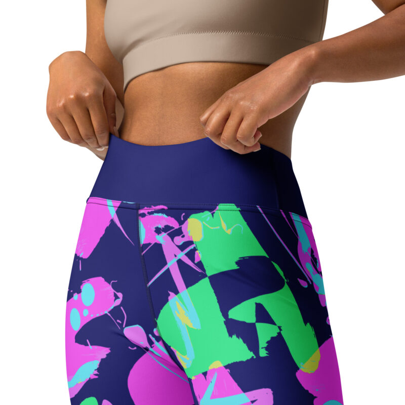 Neon Noise Yoga Leggings - Image 4