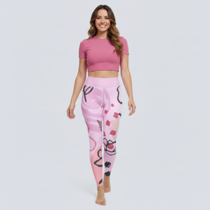 Blush Garden Yoga Leggings