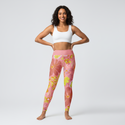 Citrus Bloom Yoga Leggings