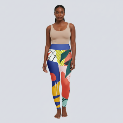 Color Bloom Yoga Leggings