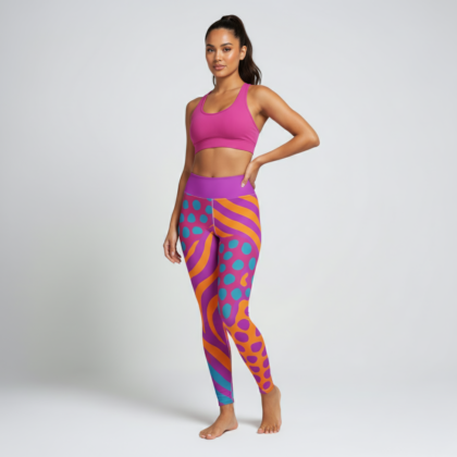 Electric Safari Yoga Leggings