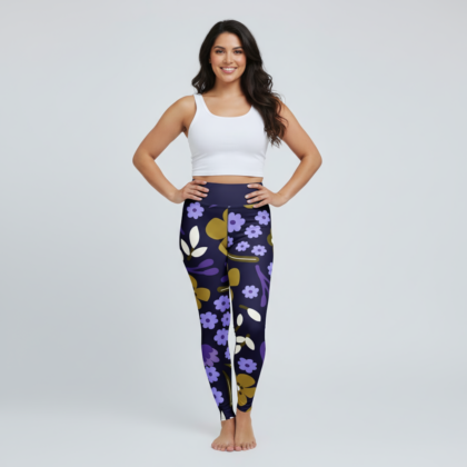 Moonflower Groove Yoga Leggings
