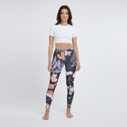 Petal Noir Leggings