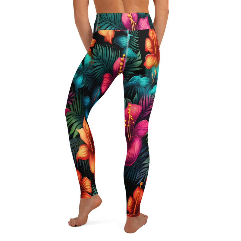 Hibiscus Heat Yoga Leggings - Image 2