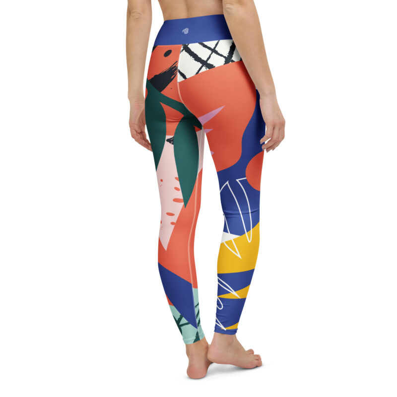 Color Bloom Yoga Leggings - Image 2