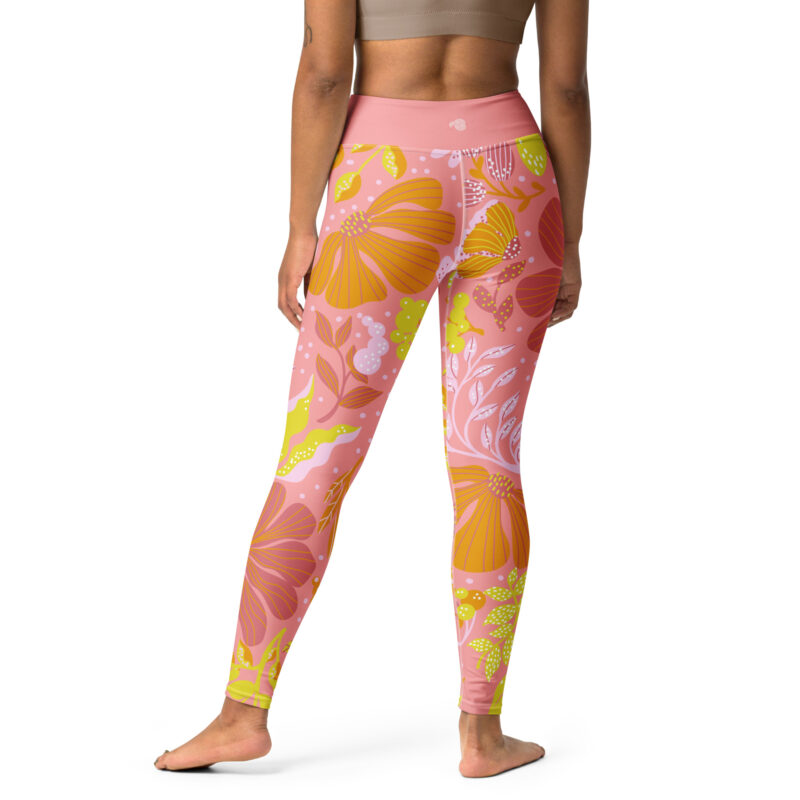 Citrus Bloom Yoga Leggings - Image 2