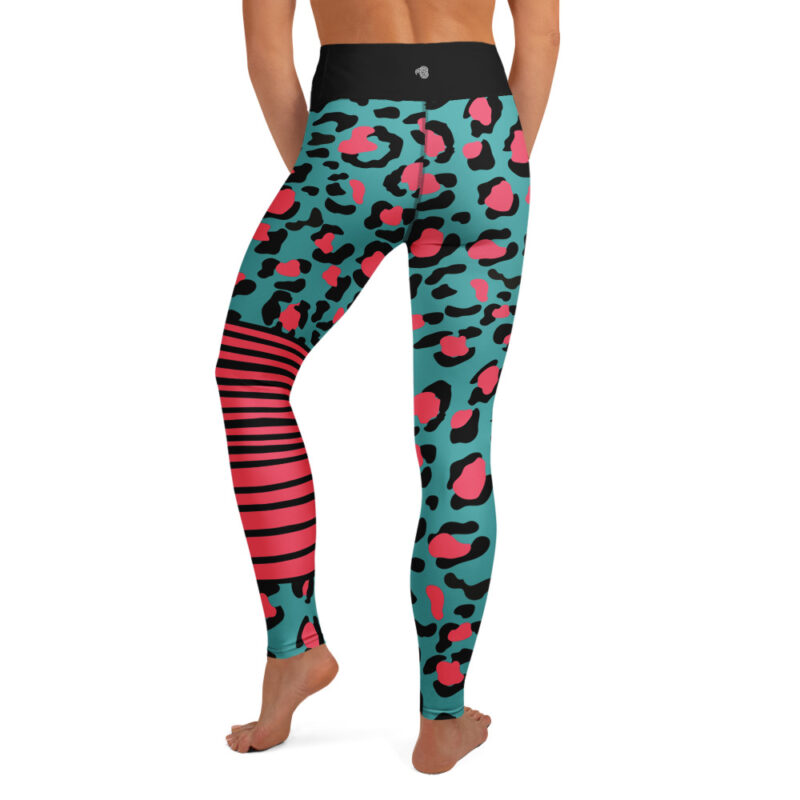 Neon Clash Yoga Leggings - Image 2