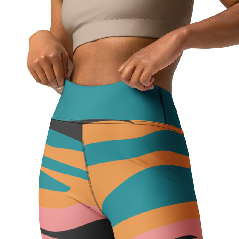 Zebra Pop Yoga Leggings - Image 4