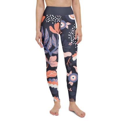 Petal Noir Yoga Leggings