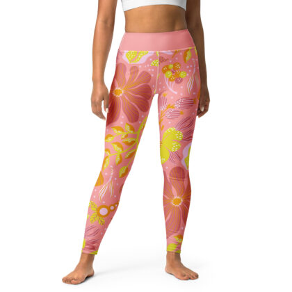 Citrus Bloom Yoga Leggings