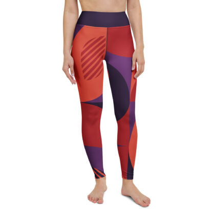 Crimson Shift Yoga Leggings