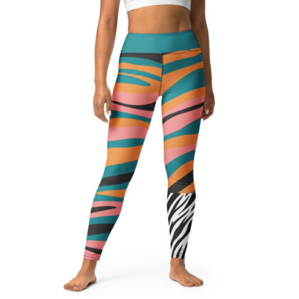 Zebra Pop Yoga Leggings