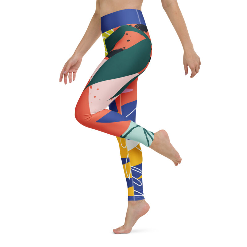 Color Bloom Yoga Leggings - Image 3