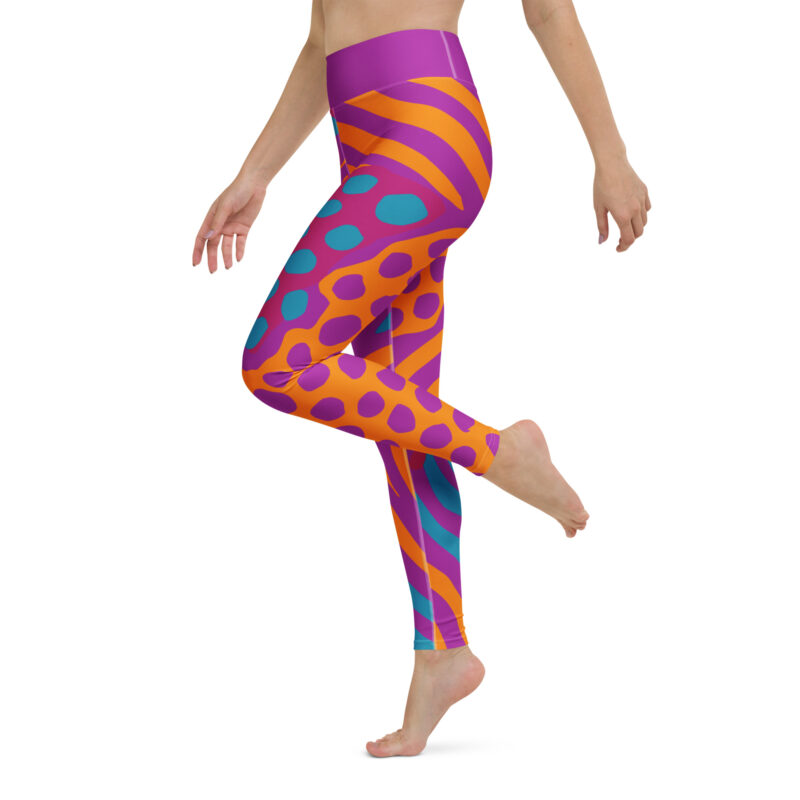 Electric Safari Yoga Leggings - Image 3