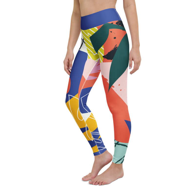 Color Bloom Yoga Leggings - Image 4