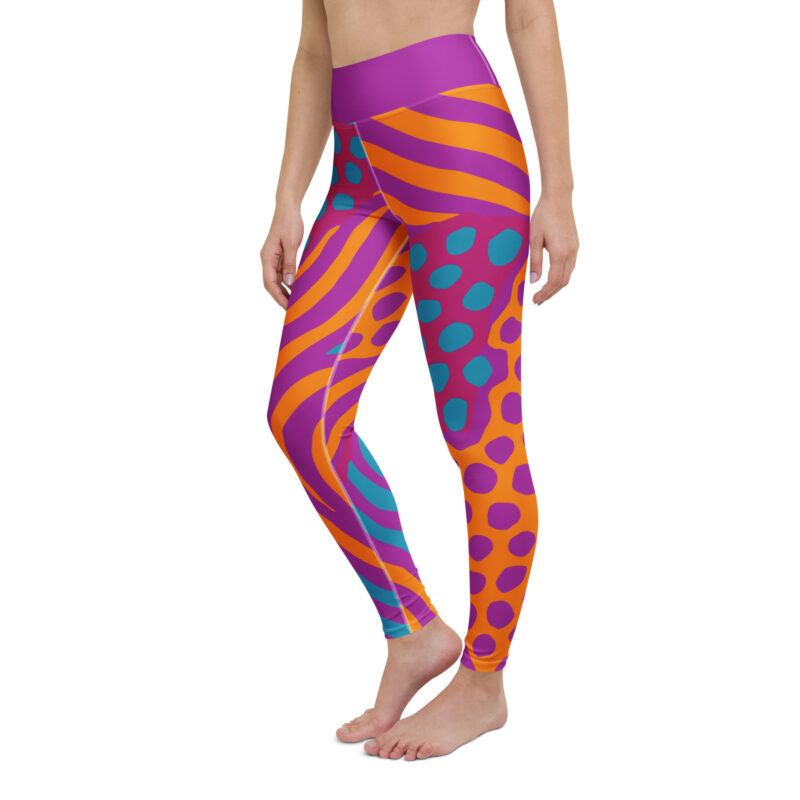 Electric Safari Yoga Leggings - Image 4