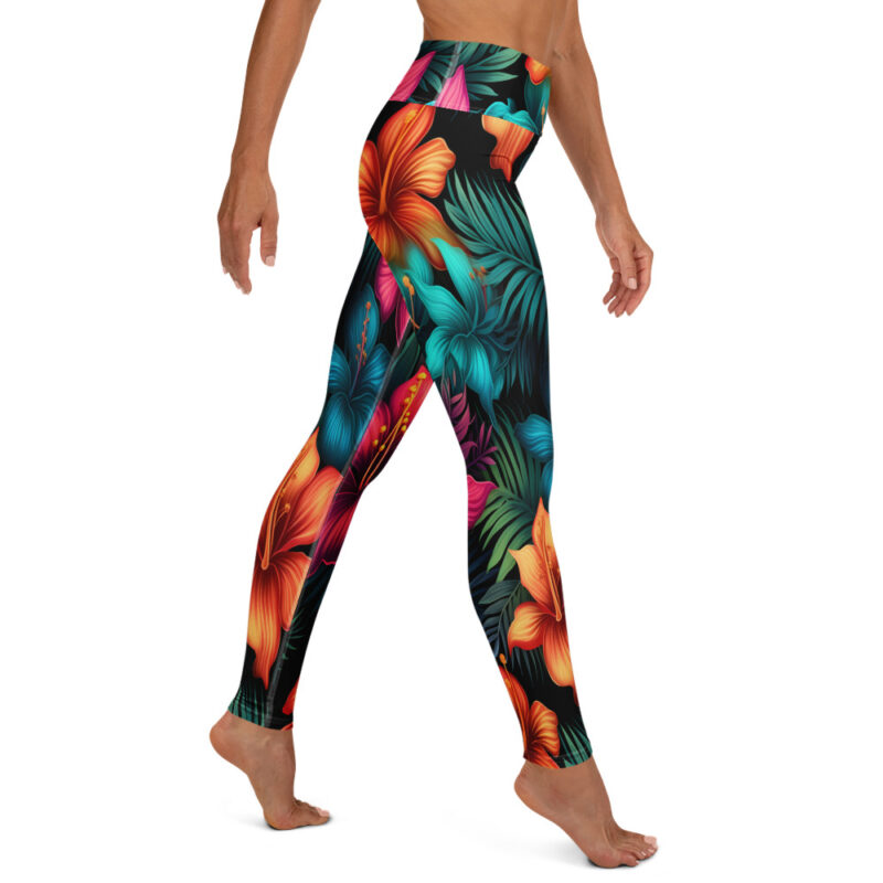 Hibiscus Heat Yoga Leggings - Image 5