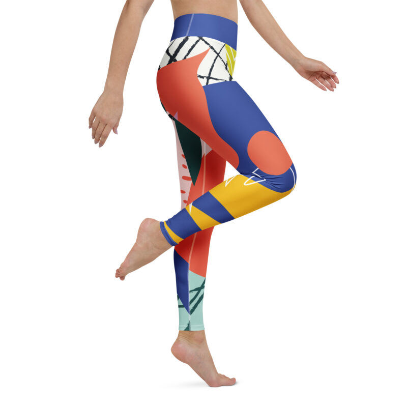 Color Bloom Yoga Leggings - Image 5