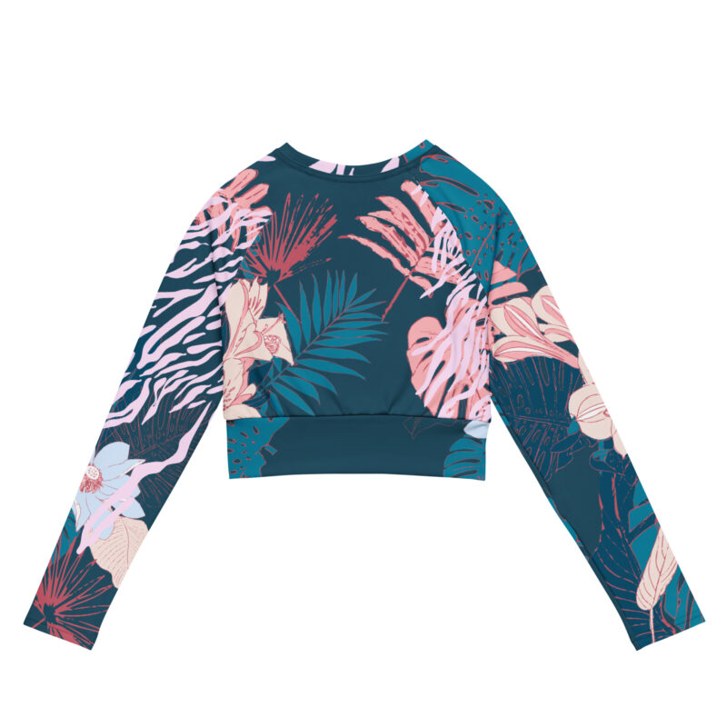 Botanic Bloom Recycled long-sleeve crop top - Image 2