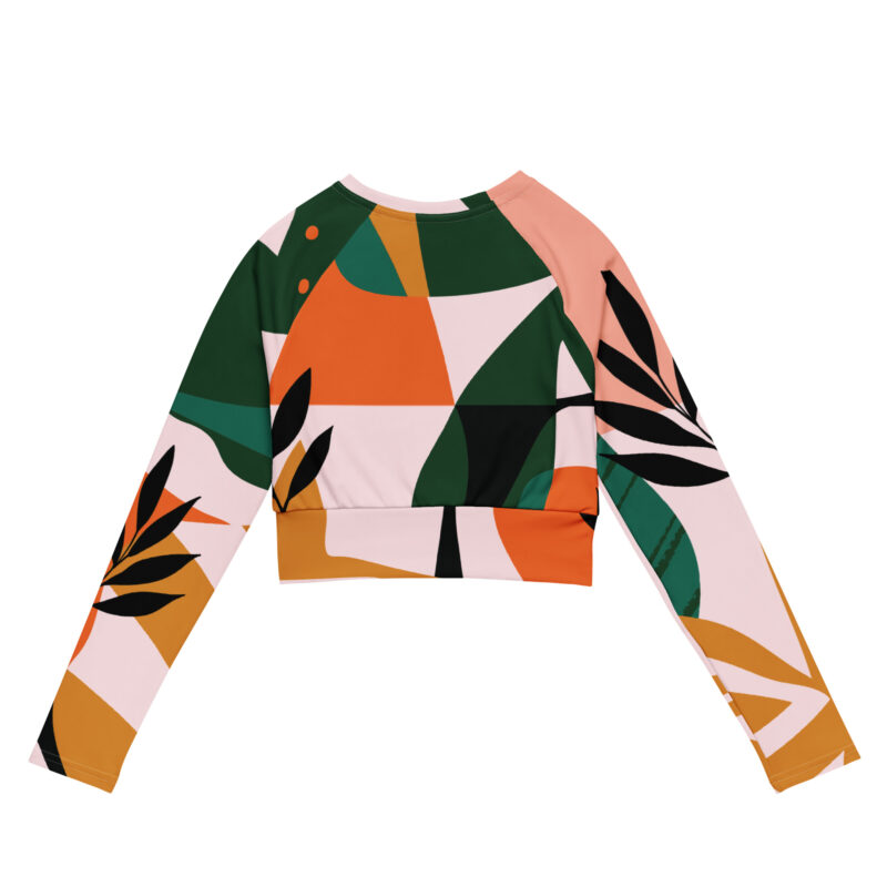Autumn Bloom Recycled long-sleeve crop top - Image 2