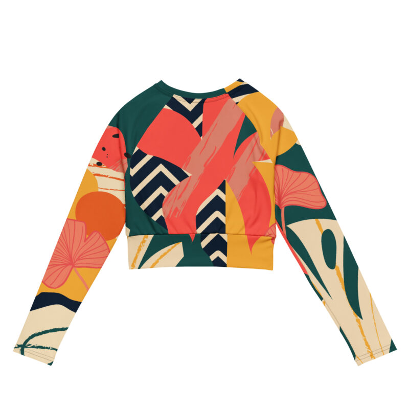 Botanic Remix Recycled long-sleeve crop top - Image 2
